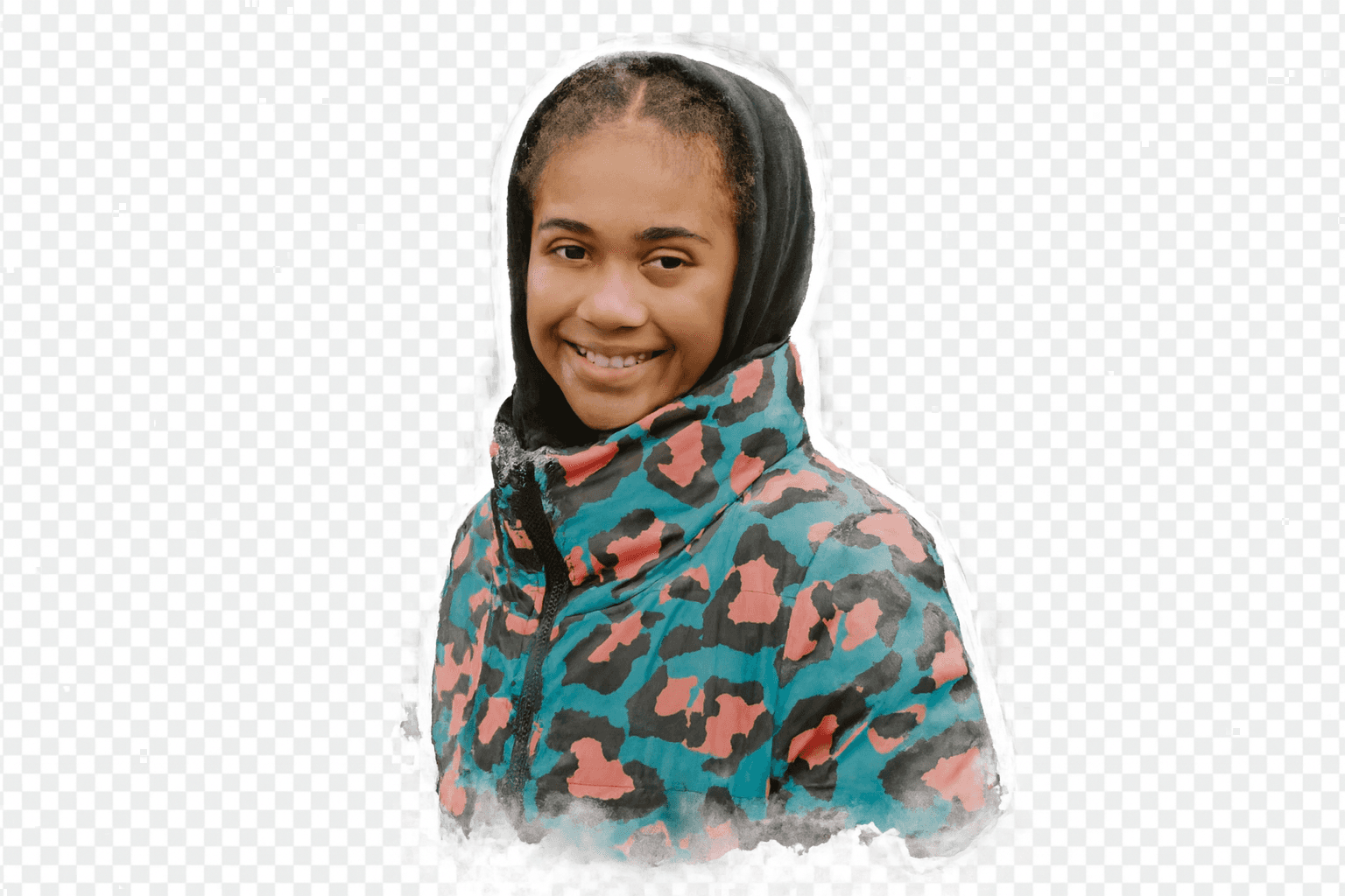 Selfie sticker example output